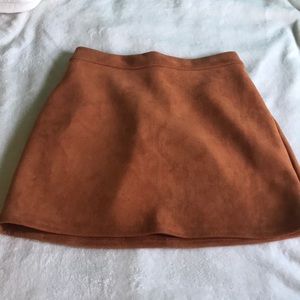 SUEDE SKIRT